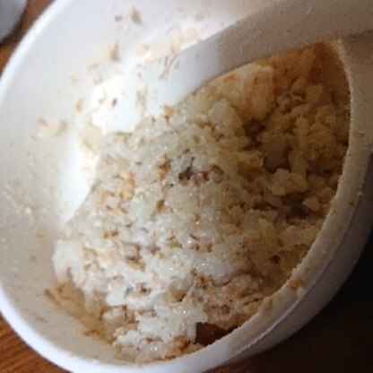 米をほとんど食べない娘のために。しらすも入れて娘も食べてくれました。